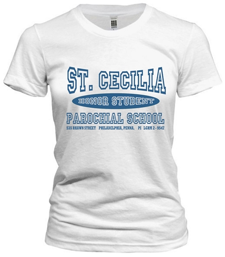 St. Cecilia Parochial Old School T-Shirt - RetroPhilly.com