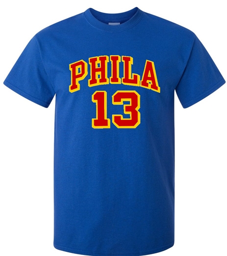Vintage Philadelphia Warriors Wilt Chamberlain T-Shirt 