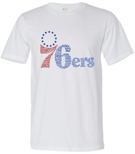 76ers vintage hot sale shirt