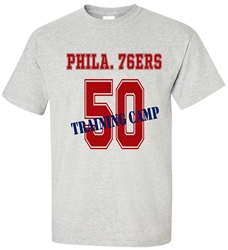 Steve Mix 77-78 Training Camp 76ers Tee from www.retrophilly.com