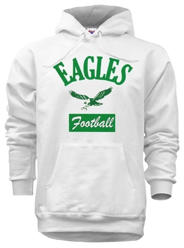 Philadelphia Eagles Retro Logo Medium Heavy Hooded Sweatshirt