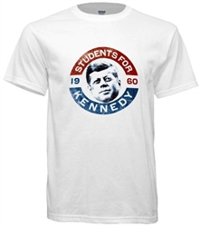 Vintage Students for John F. Kennedy 1960 t-shirt from www.retrophilly.com