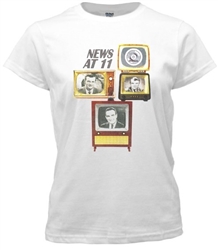 Vintage Philadelphia TV News at 11PM T-Shirt from www.retrophilly.com