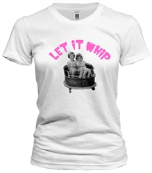 Vintage t-shirt graphic of young girls riding the whip amusement car from www.retrophilly.com