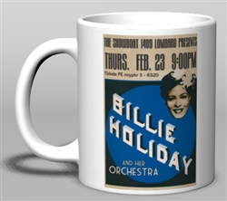 Vintage Billie Holiday at Pep's 1956 Ceramic Mug from www.retrophilly.com