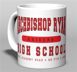 Philadelphia Archbishop Ryan High Old School Mug from www.retrophilly.com